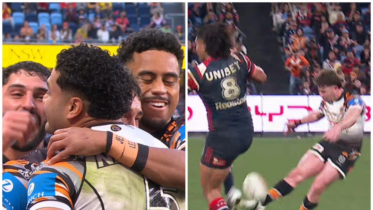 Stunning Tigers upset derails Roosters’ minor premiership hopes - SMH.com.au